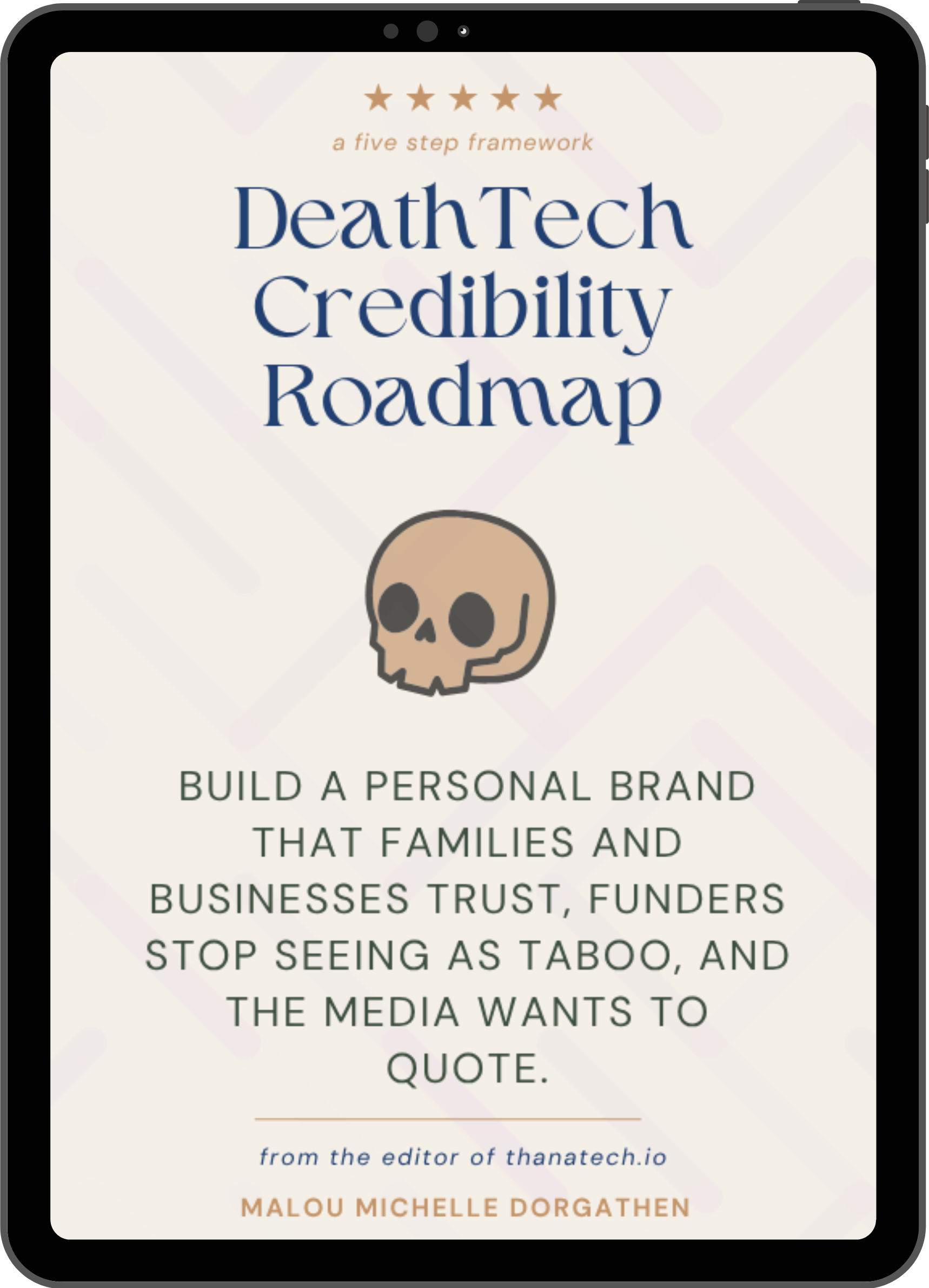 The DeathTech Credibility Roadmap course cover